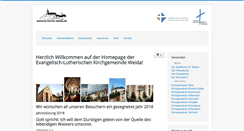 Desktop Screenshot of ev-kirche-weida.de